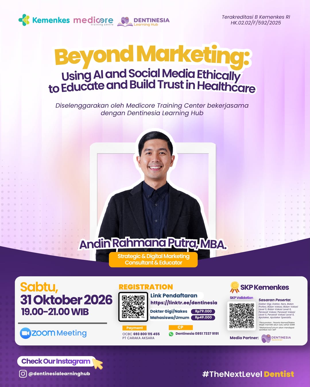Poster Beyond Marketing: Using AI and Social Media Ethically to Educate and Build Trust in Healthcare